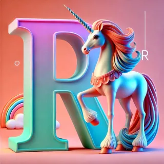 Unicorn 2 — letter R