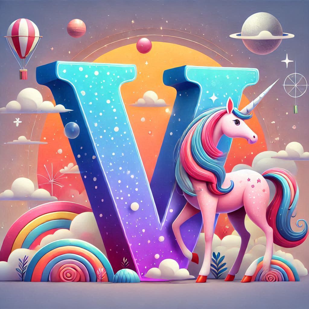 Unicorn 2 — letter V