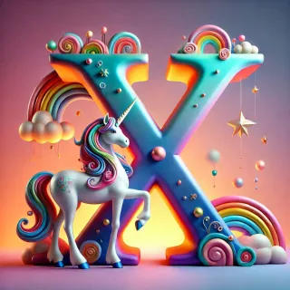 Unicorn 2 — letter X