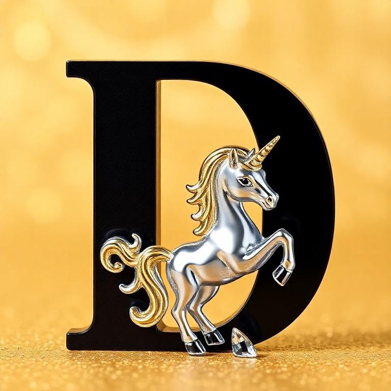 Unicorn — letter D