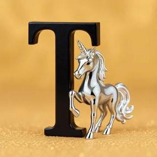 Unicorn — letter T