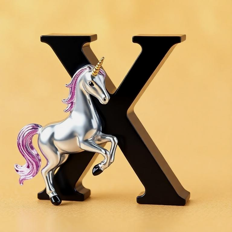 Unicorn — letter X