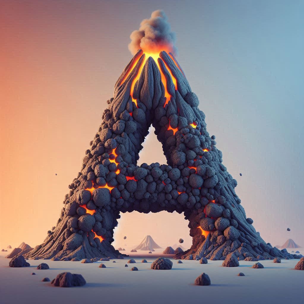 Volcano — letter A