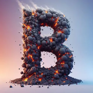 Volcano — letter B