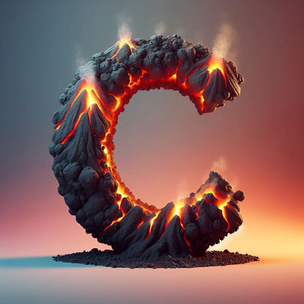 Volcano — letter C