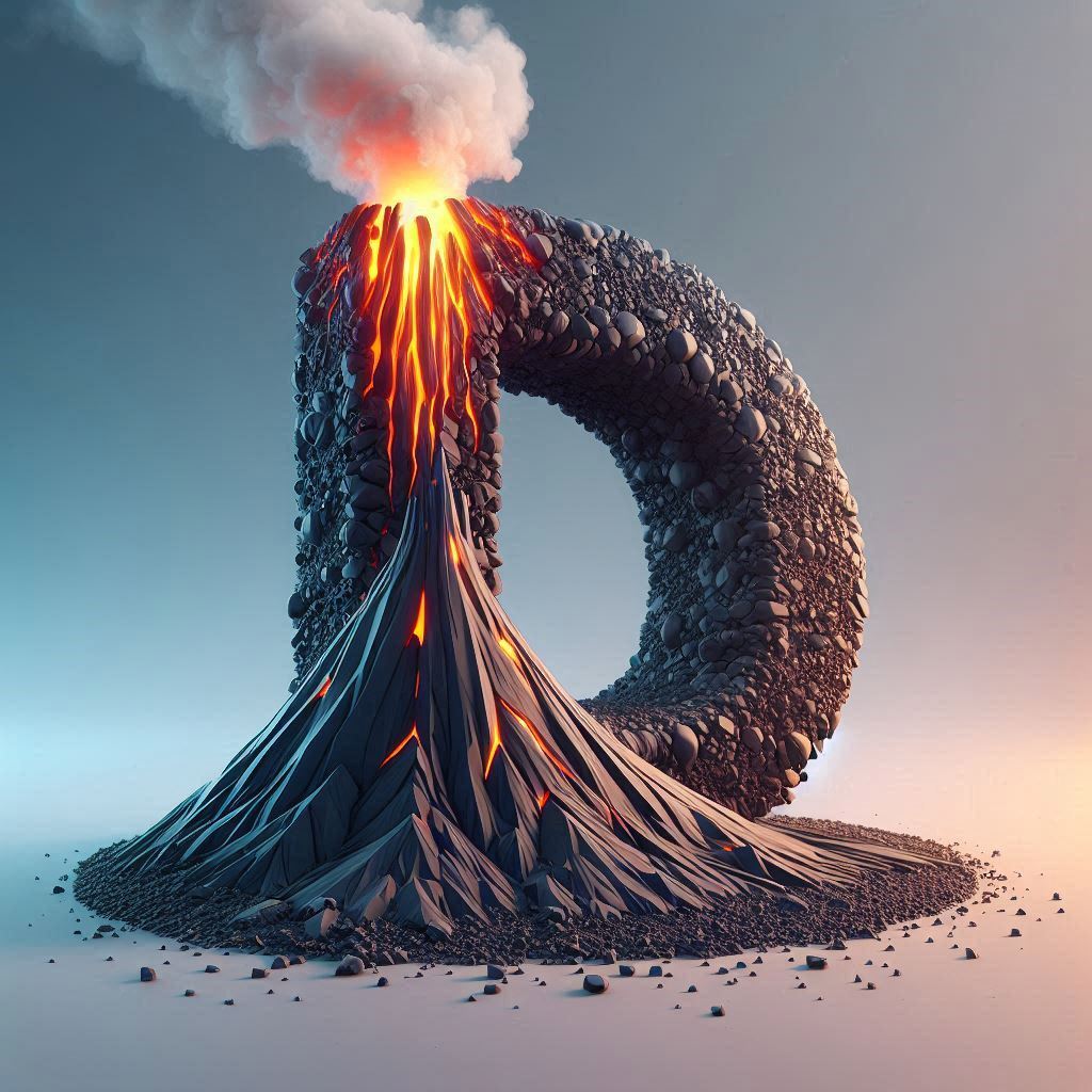 Volcano — letter D