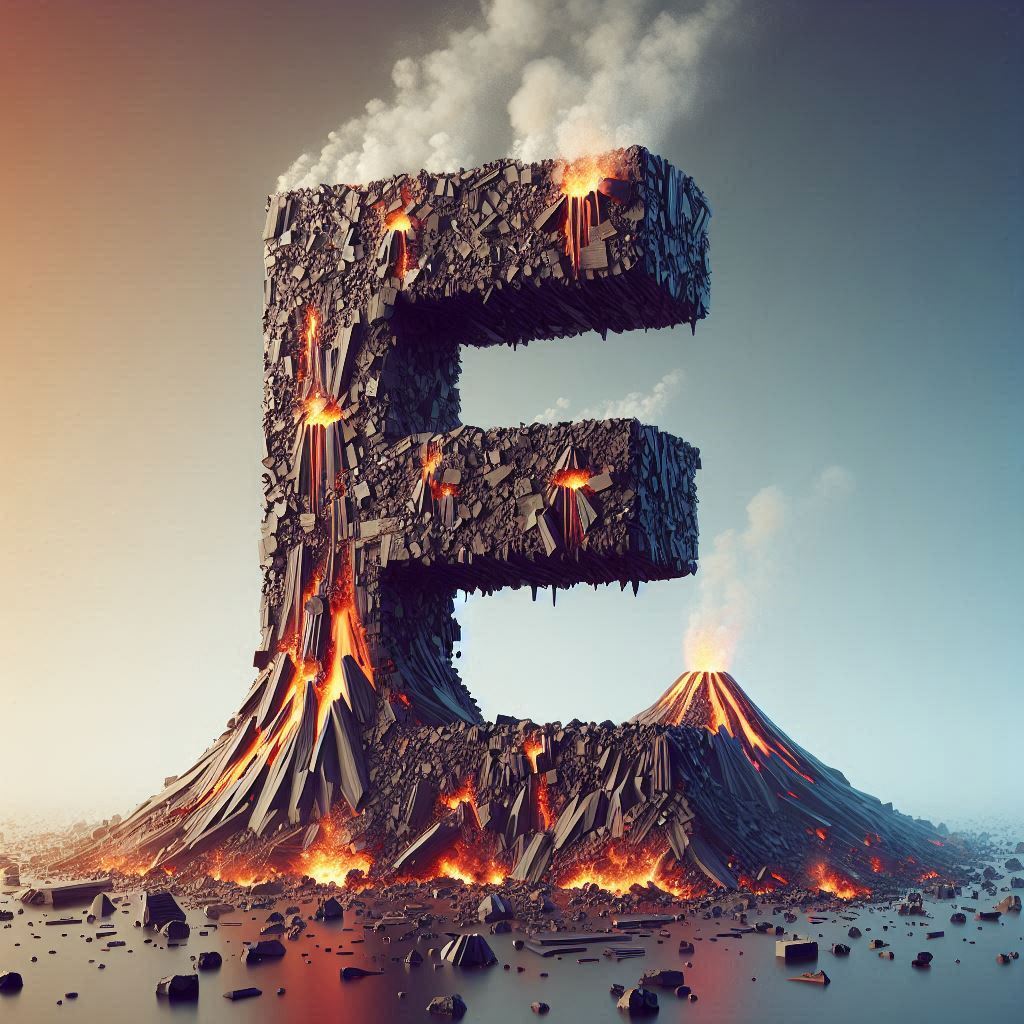 Volcano — letter E