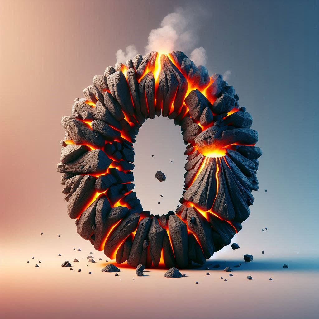 Volcano — letter O