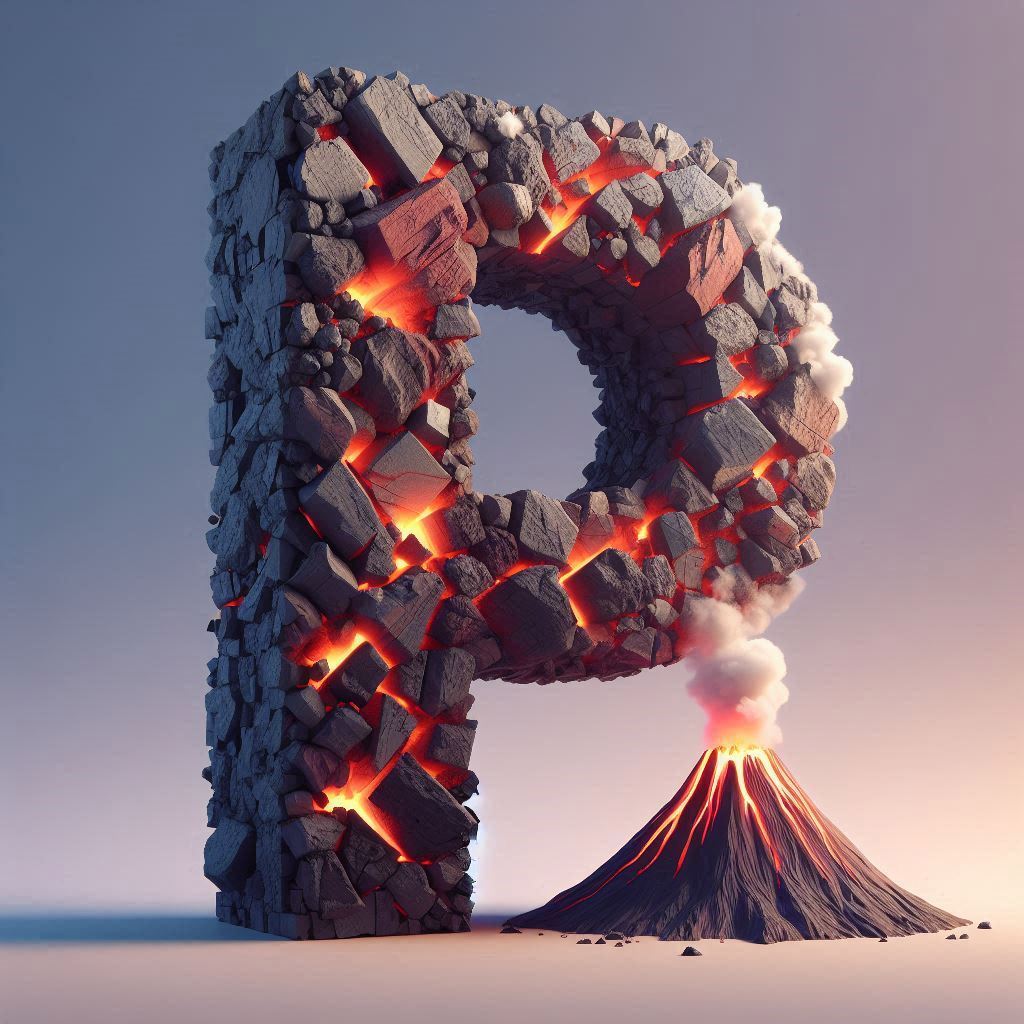Volcano — letter P