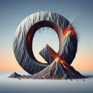 Volcano — letter Z (variant 2)