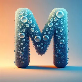 Water — letter M
