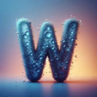 Water — letter W