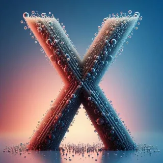 Water — letter X