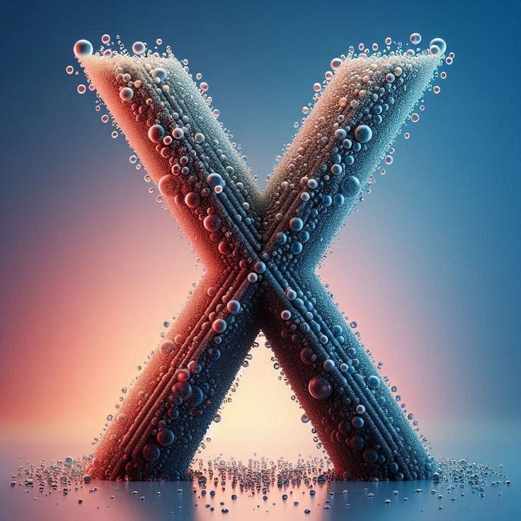Water — letter X