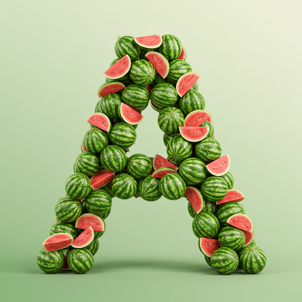 Watermelon 2 — letter A