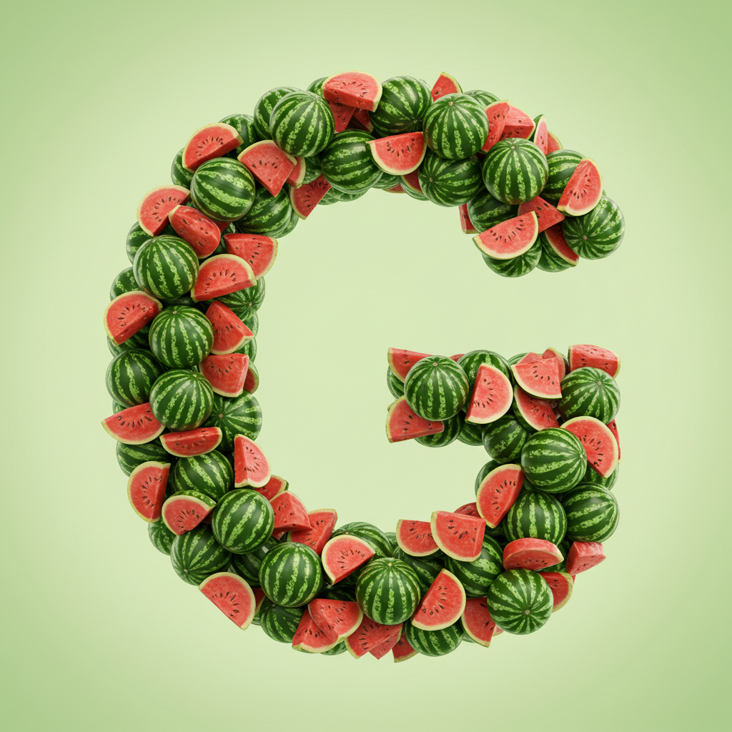 Watermelon 2 — letter G (variant 2)