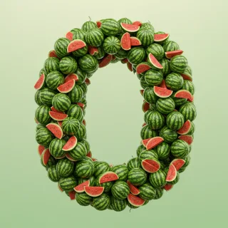 Watermelon 2 — letter O