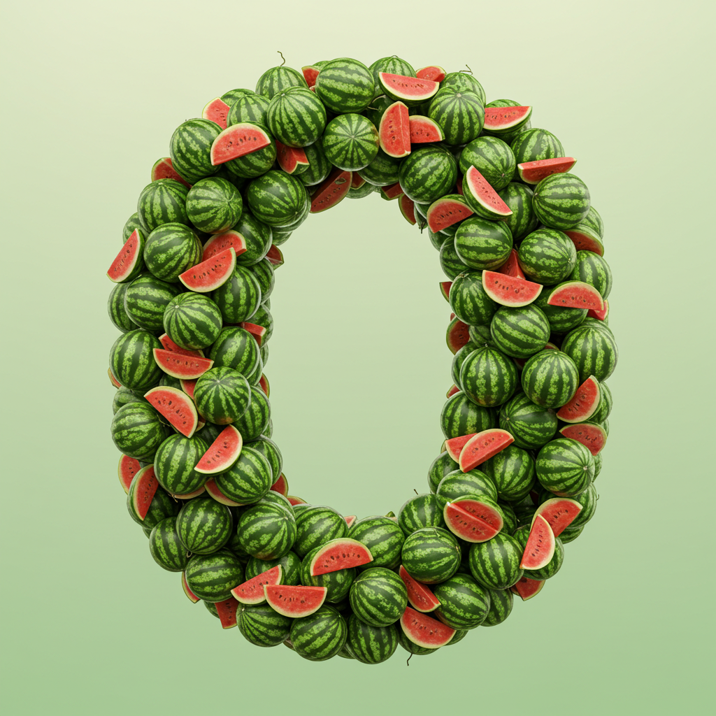 Watermelon 2 — letter O