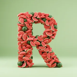 Watermelon 2 — letter R