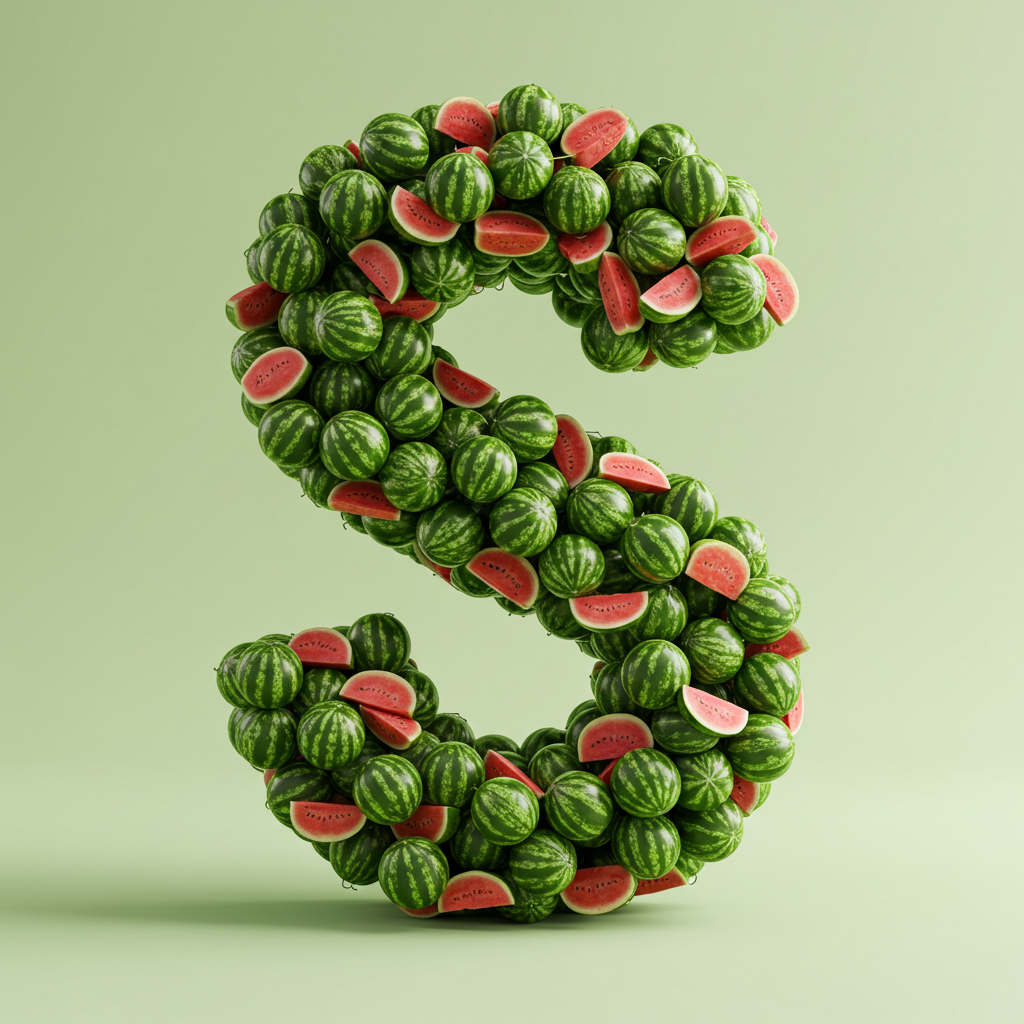 Watermelon 2 — letter S