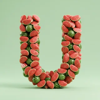 Watermelon 2 — letter U