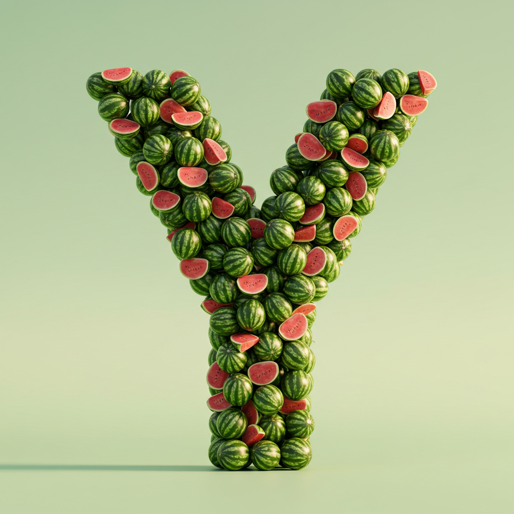 Watermelon 2 — letter Y