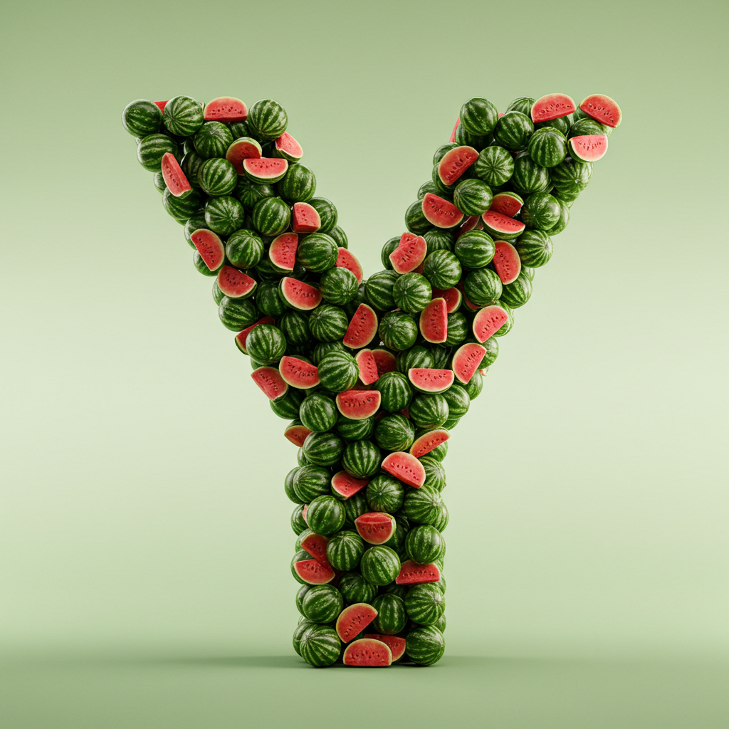 Watermelon 2 — letter Y (variant 2)