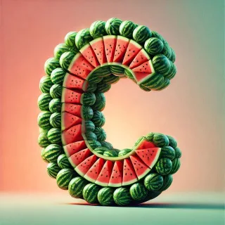 Watermelon — letter C