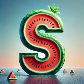 Watermelon — letter S
