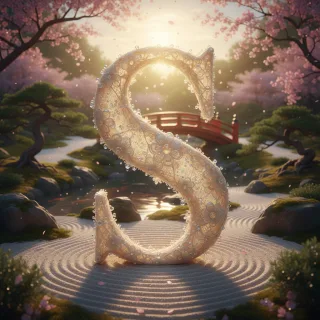 White lace — letter S
