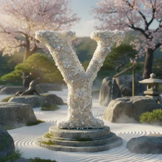 White lace — letter Y