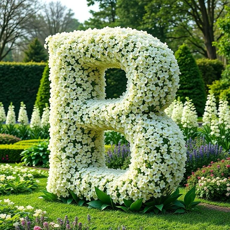 White lily of the valley — letter B