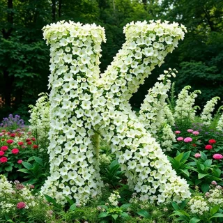 White lily of the valley — letter K