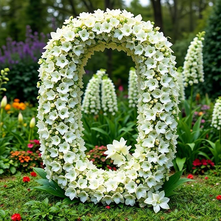 White lily of the valley — letter Q