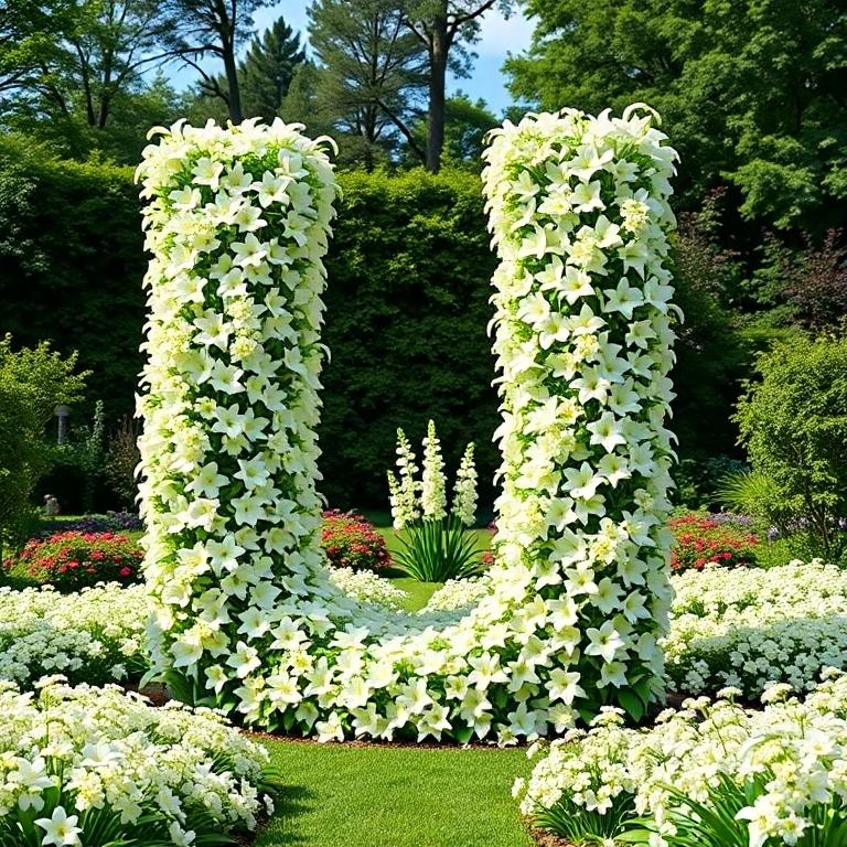 White lily of the valley — letter U