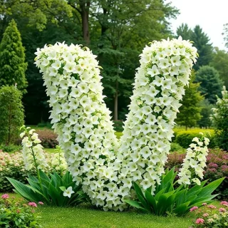 White lily of the valley — letter V