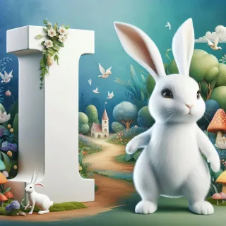 White rabbit — letter I