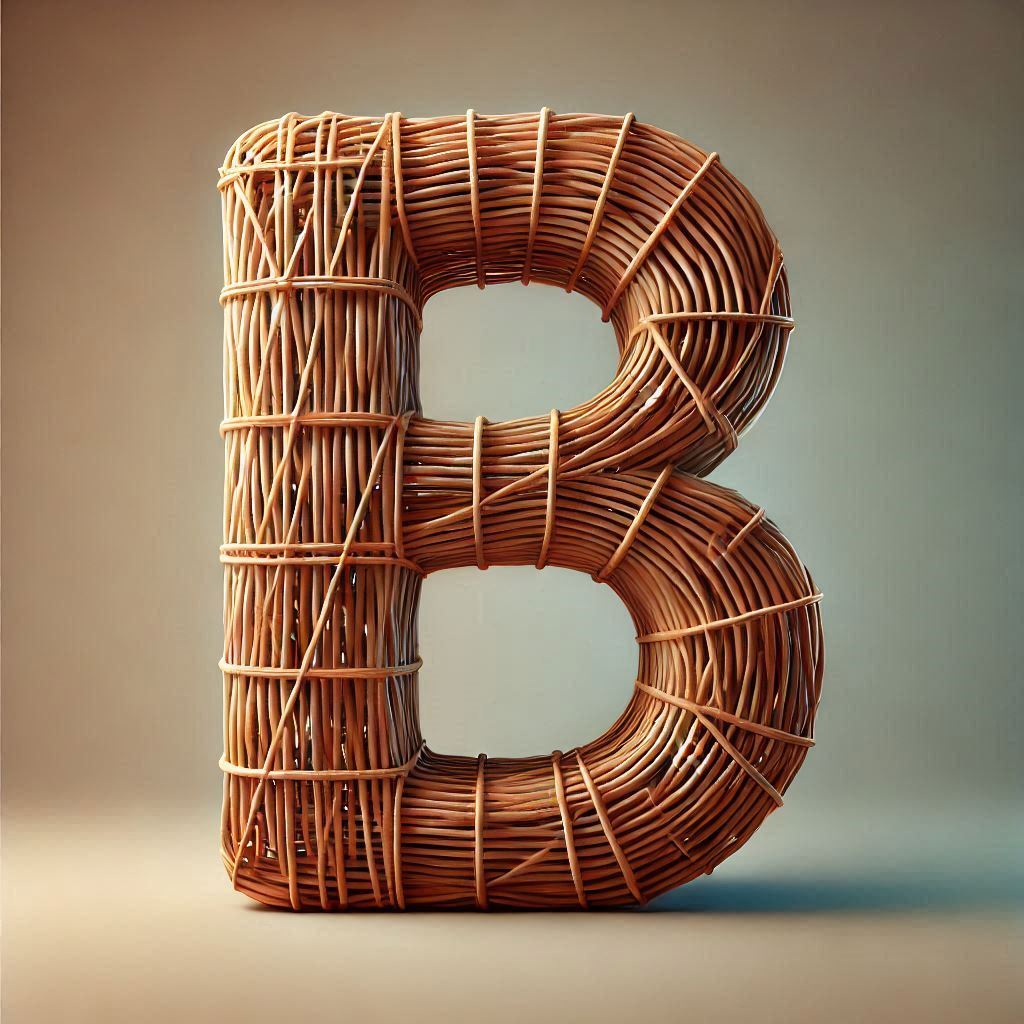 Wicker — letter B