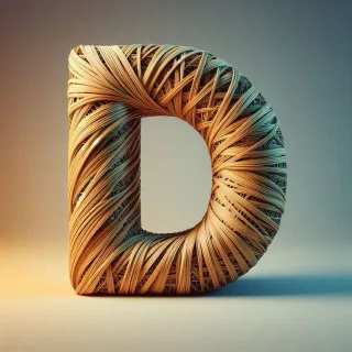 Wicker — letter D