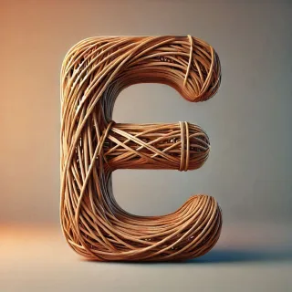 Wicker — letter E
