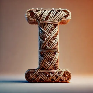 Wicker — letter I