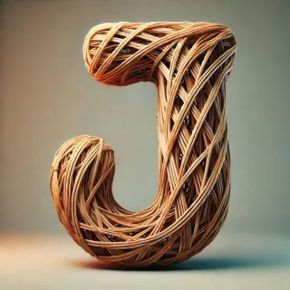 Wicker — letter J