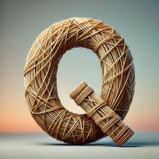 Wicker — letter Q