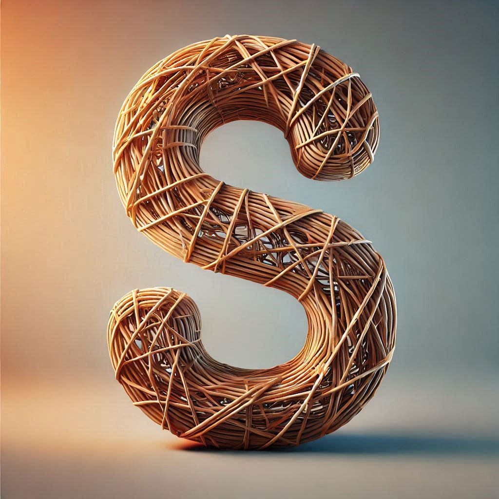 Wicker — letter S