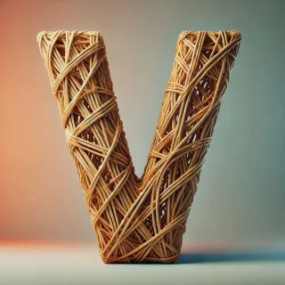 Wicker — letter V