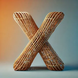 Wicker — letter X
