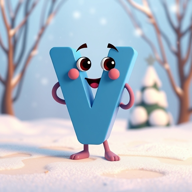 Winter 3 — letter V