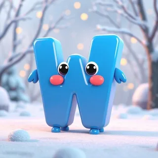 Winter 3 — letter W