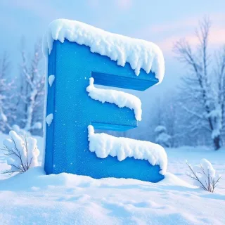 Winter — letter E