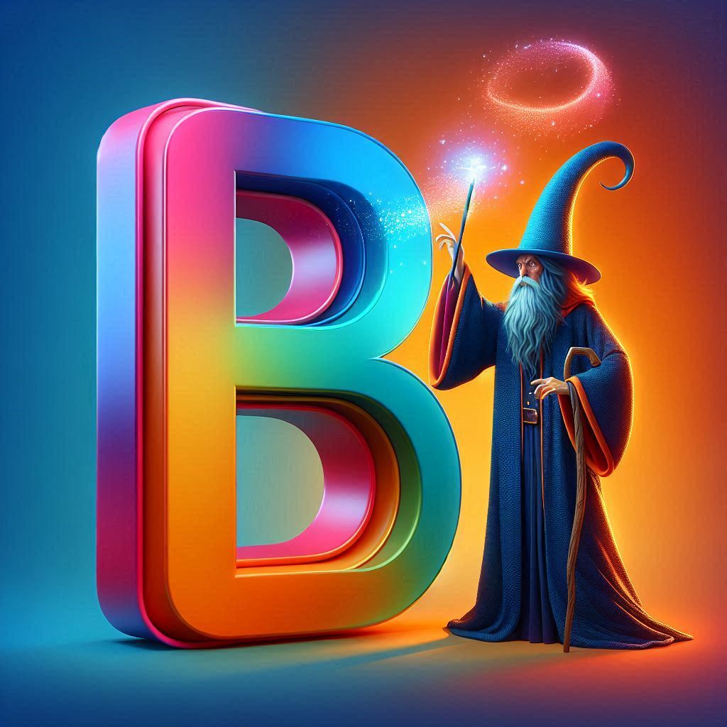 Wizard — letter B